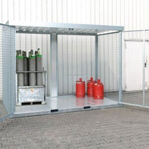 Conteneur de bouteilles de gaz avec toit 78 x 23 cm